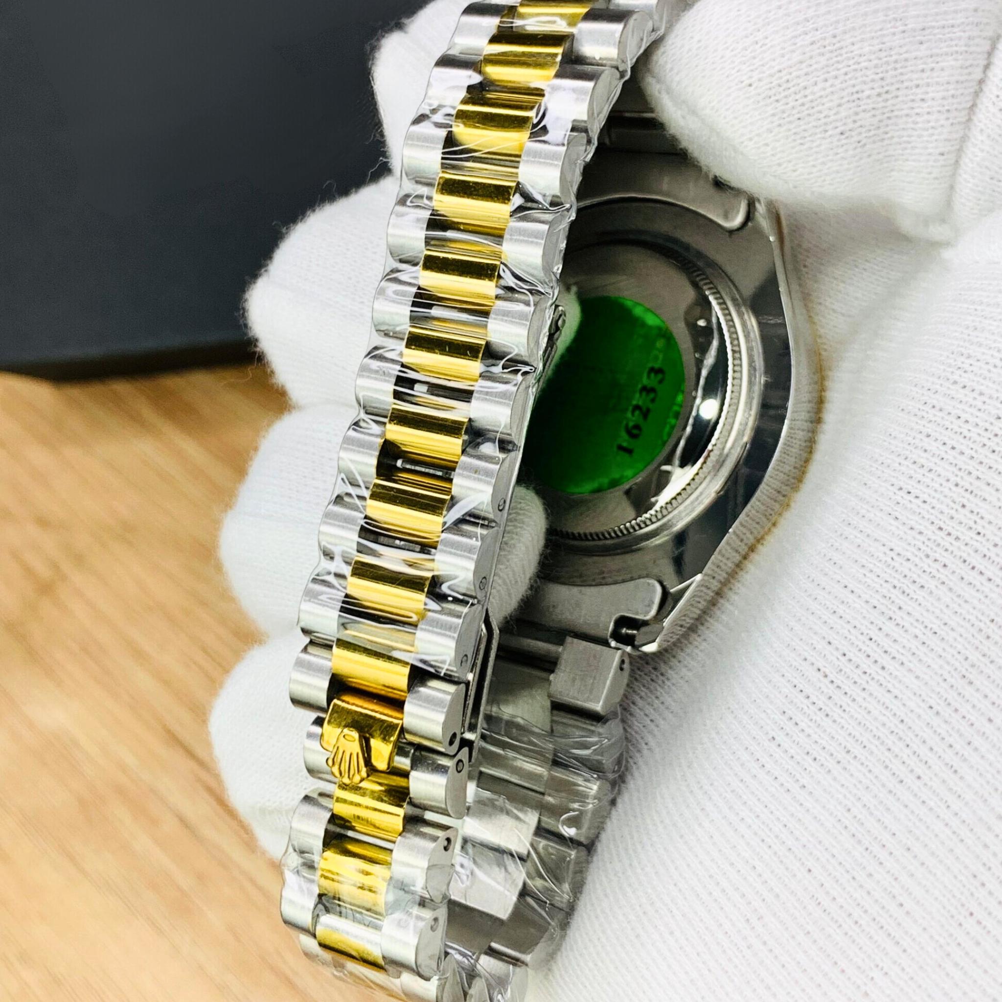 RLX Oyster Datejust Stainless Steel Watch Two Tone